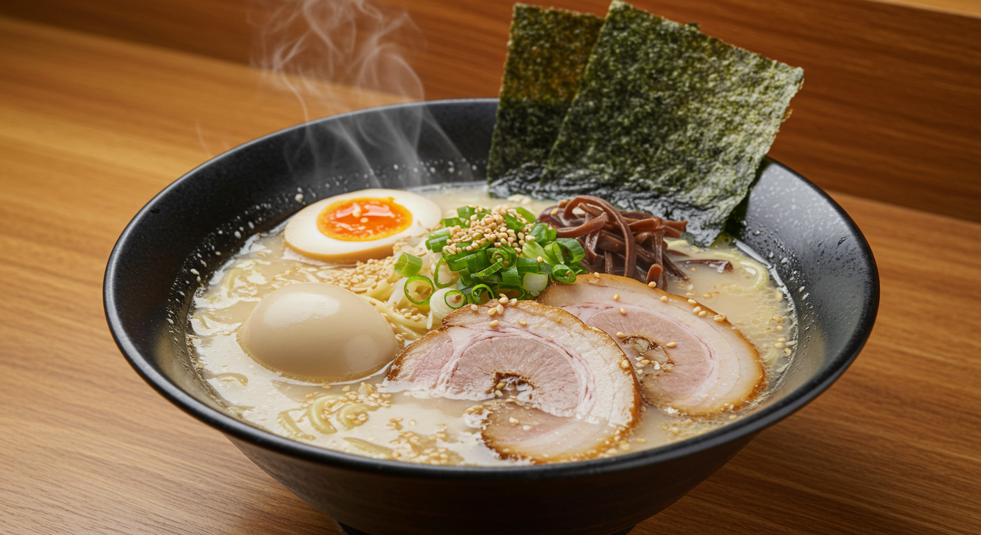 こってりラーメンとブレンドティー