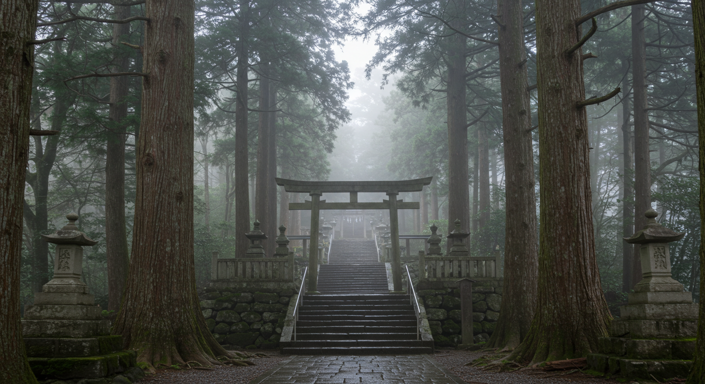 出羽三山の霊場風景